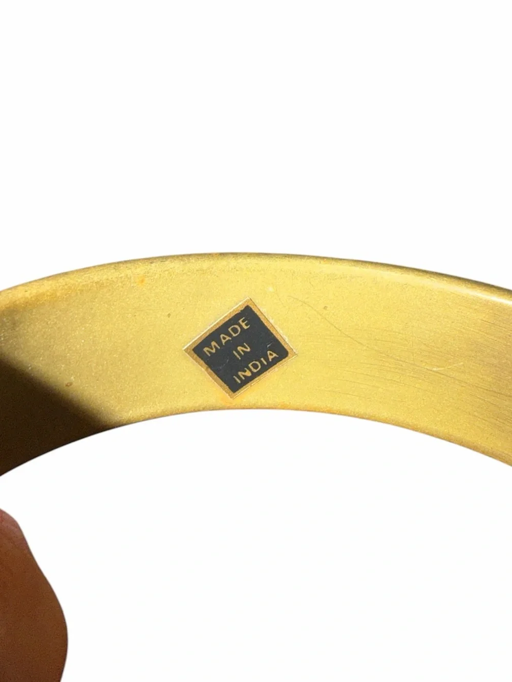 Vintage brass with Mother of pearl Gold Bangle Set